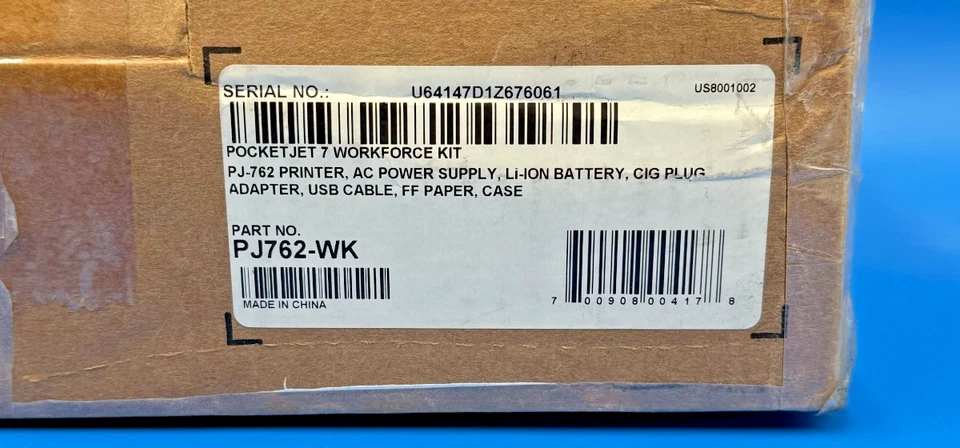 Brother PocketJet Portable Printer WorkForce PJ762-WK ❤️️✅❤️️✅❤️️✅❤️️ NEW - Image 4 of 4