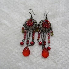 Red Earringe For Women Teen Girl Gift Idear Holiday Party Chic Business