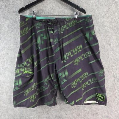 Rip Curl Shorts Mens 40 Black Green Line Hype Board Short Boardshort 17113