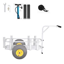 Uimoso Beach Fishing Cart 200 Lbs Wagon With Carbon Steel Frame And 13 In Wheels