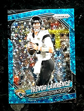 2025 Panini Prizm Trevor Lawrence Blue No Huddle Disco 68/125 Jaguars #238