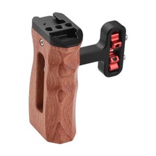 Universal Camera Cage Left/Right Side Handle Wooden Hand Grip With 1/4 Screw