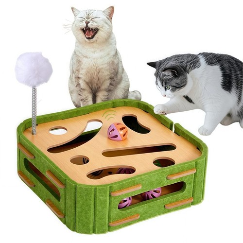 Intelligence Cat Game Box 5-in-1 Cat Scratching Posts Self-entertainment