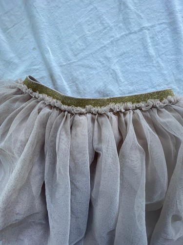 Tucker and Tate Girls Tulle Pink Tutu Skirt W/Sparkly Silver Waistband Size 8 - Picture 3 of 9