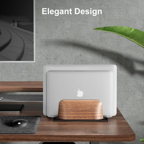 Handcrafted Adjustable Laptop Holder - Dual Slot for Ultimate Desk Organization - Picture 6 of 8
