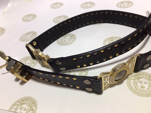 GIANNI VERSACE Men’s BELT w/ MEDUSAS / Designer By Versace Himself - Picture 3 of 18