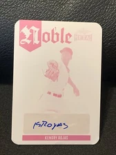 2023 LEAF METAL NOBLE KENDRY ROJAS RC AUTO AUTOGRAPH MAGENTA PLATE AUTO SP# 1/1