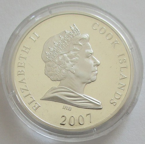 Cook-Inseln 10 Dollars 2007 World Monuments Petra 1 Oz Silber - Bild 2 von 2