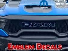 Ram 1500 Trx Grill R A M Emblem Overlay Decal 2022 - 2024 Ram 1500 Trx Grill R A M Emblem Overlay Decal 2022 - 2024