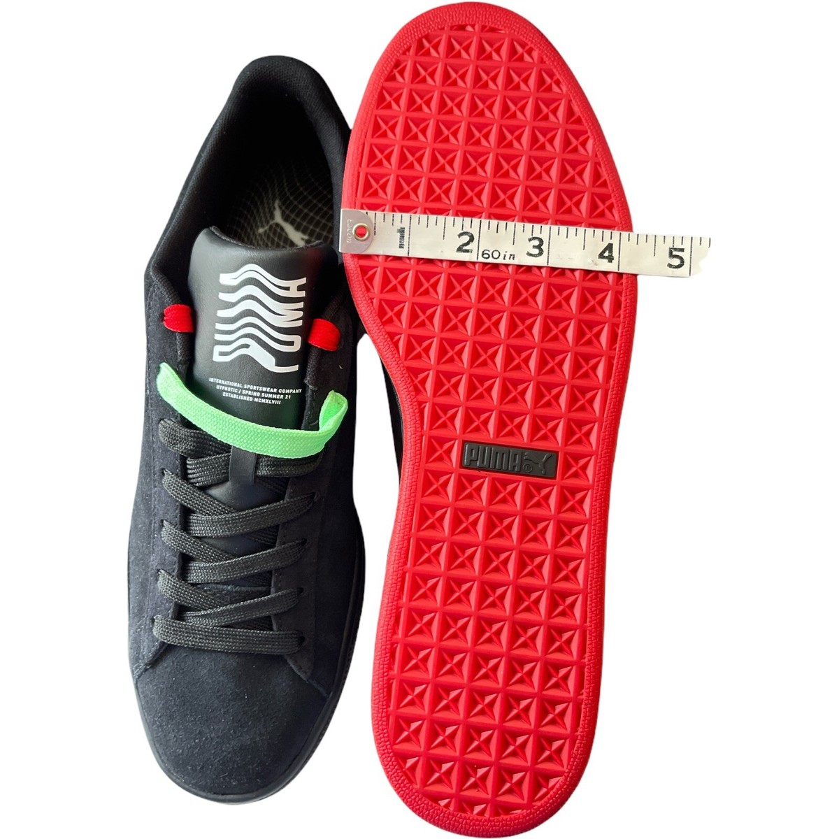PUMA Suede Hypnotic Shoes Men\'s Size 7.5 Sneakers Black Lápis Blue Red Hypnotic LS Men main image 3
