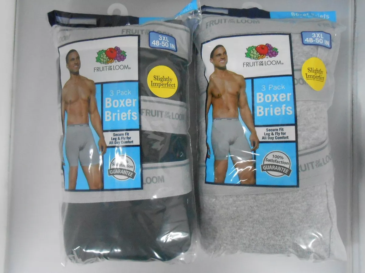 MENS Fruit of the Loom® Color BRIEFS UNDERWEAR Men S M L 2XL 3X 3 or 6 Pack