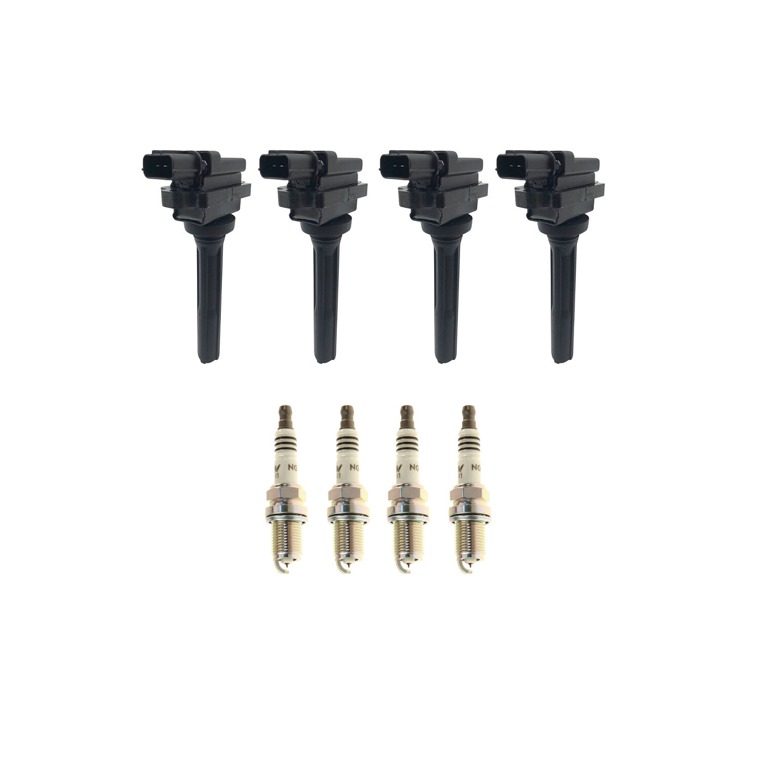 Hitachi 4 Ignition Coil 4 NGK Iridium Spark Plugs Kit For Esteem Vitara L4 DOHC