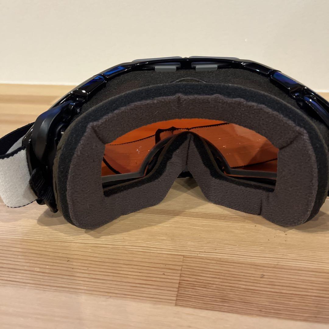 OAKLEY AIRBRAKE Jet Black Goggles with PRIZM Rose Lens, Used