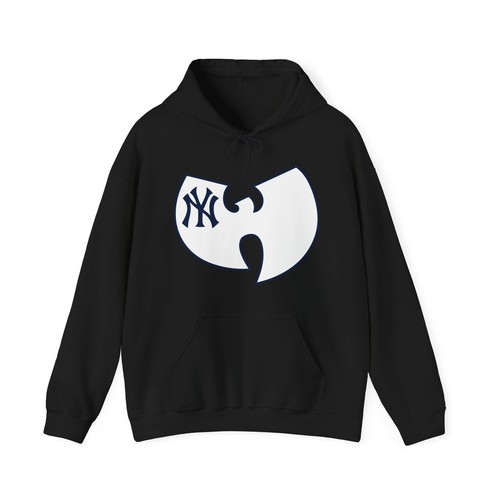 NEW YORK gildan HOODIE Yankees Wu Tang Clan Baseball - Picture 10 of 21