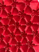 Handmade Origami paper abstract geometric shape Red color Tessellation design