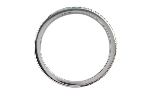 Tiffany & Co. Novo 0.23ct Half Circle Diamond Wedding Band / Ring - Picture 6 of 7