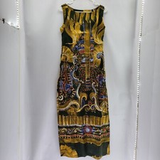 Vintage Unbranded Women Chest Size 29 inches Multicolor Side Slit Dress