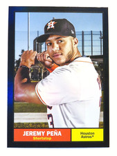 2024 Topps Archives Baseball Jeremy Pena 1961 Black Holo Foil Card #92 Astros SP