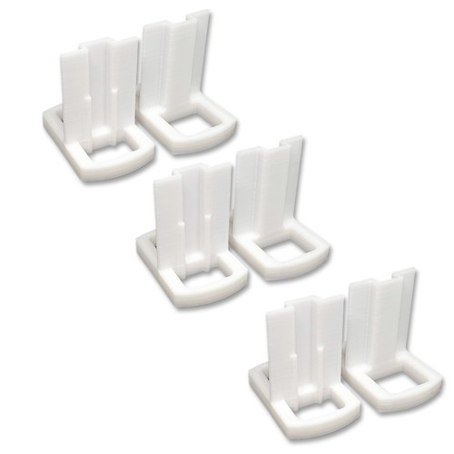 Lot of 6 Reinforced T-Top Sliding Closet Door Guides - Picture 3 of 5