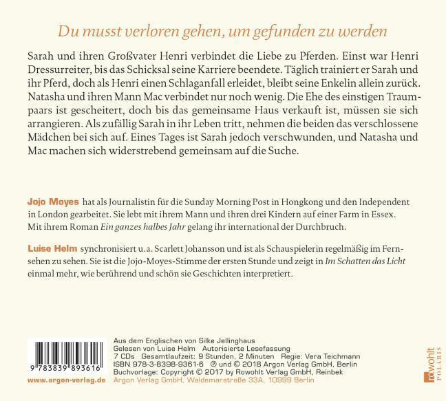 Thumbnail - Schatten Das Licht Jojo Moyes - Hörbuch