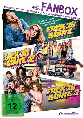 Fack Ju Göhte 1+2+3 - Fanbox - (Elyas M'Barek) # 4-DVD-BOX-NEU