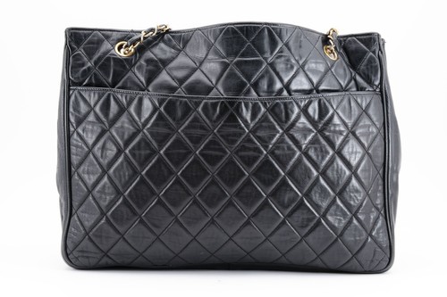 CHANEL *As Is* Matelasse Chain Tote ShoulderBag Coco Charm Leather Black #A240-2 - Picture 21 of 24