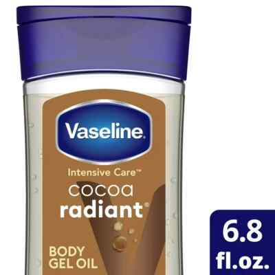 Vaseline Vitalizing Body Gel Oil Cocoa Radiant Pure Cocoa Butter Scent 6.8oz