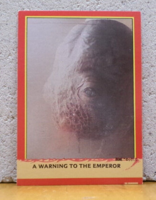 DUNE ORIGINAL 1984 FLEER TRADING CARD - A WARNING TO THE EMPEROR