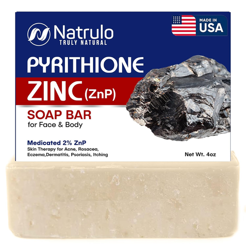 Pyrithione Zinc Soap Bar for Face & Body, 4Oz | 2% Znp Bar Soap Skin Therapy Cle - Picture 9 of 12
