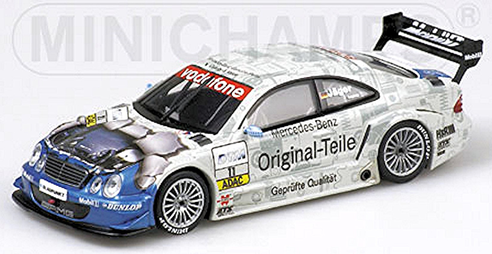 Mercedes Benz CLK DTM 2001 T. Jäger #11 Team Original Teile 1:43 Minichamps