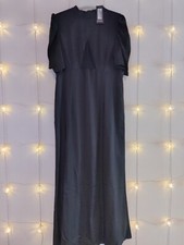 Fabulous Wednesday Style Black Shadow Stripe Satin Maxi Dress by Nasty Gal