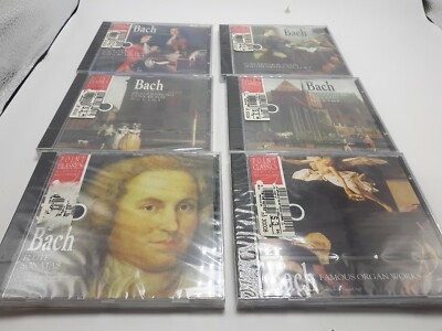 Lot of 6 Point Classics  Bach CDs Brandenburg 1-6 sonatas Flute Violin *NEW*