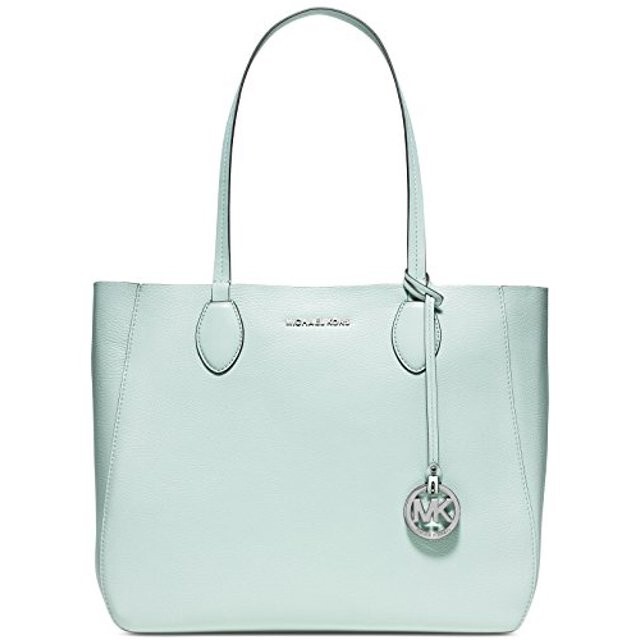 Michael Kors Mae Large E/W Tote Reversible Tote Celadon/Silver