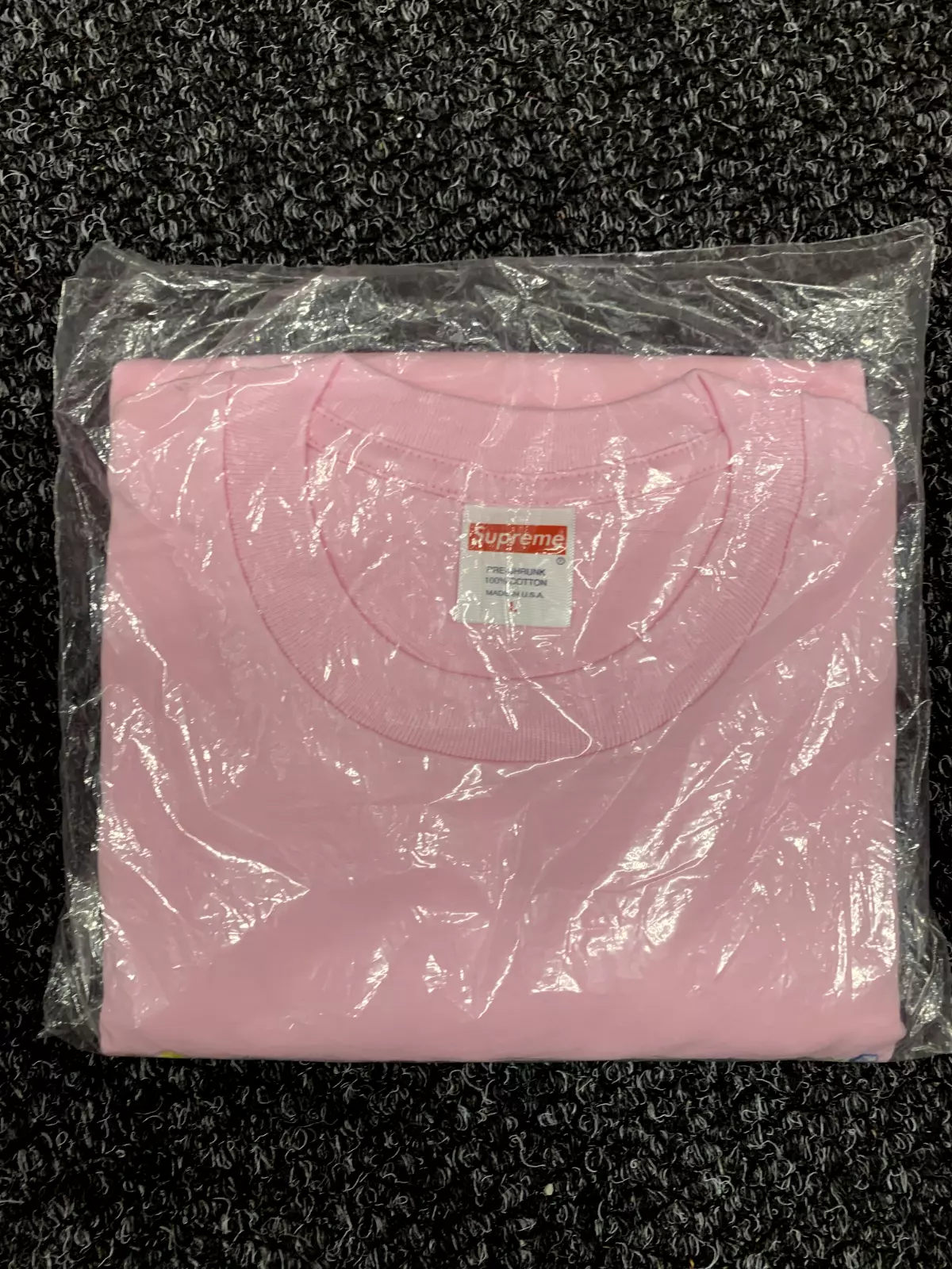 T shirt Supreme SS18 Rocks Crystals rose clair NEUF taille grande
