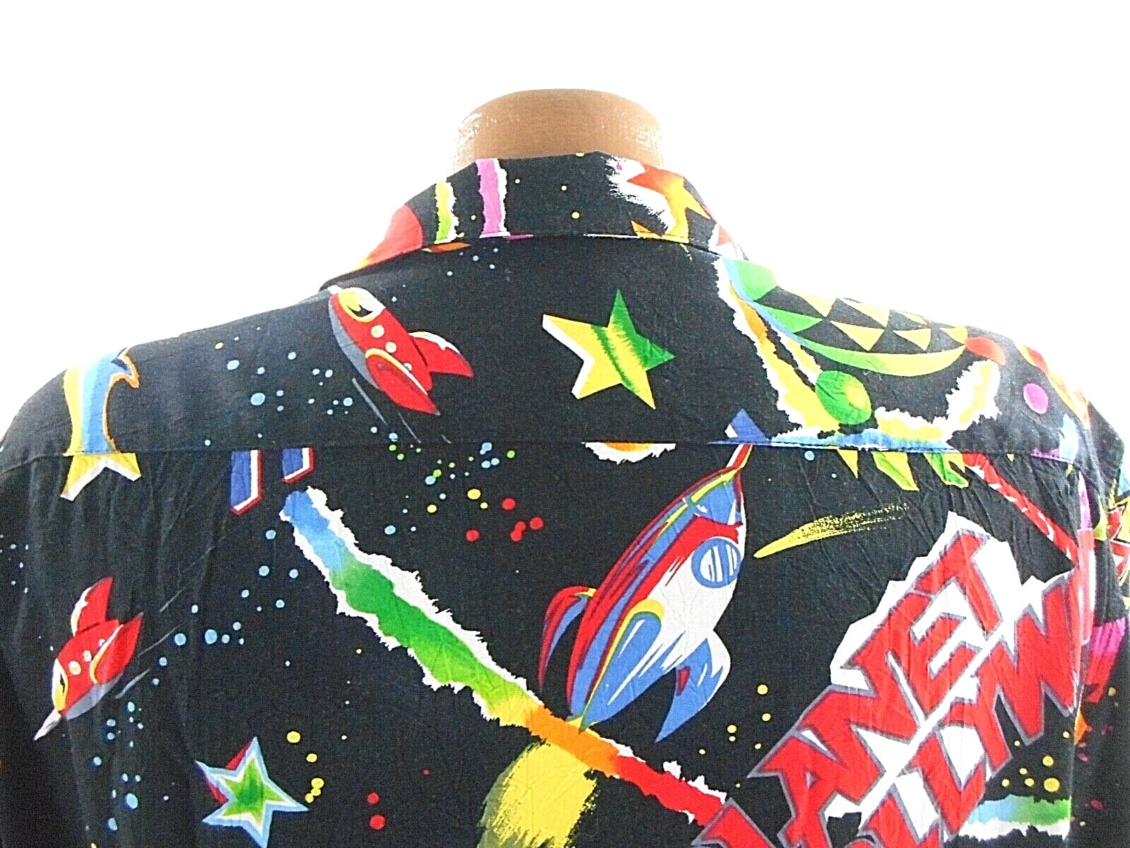 JAMS WORLD Vtg 90's Hollywood Space Neon Large… Gem