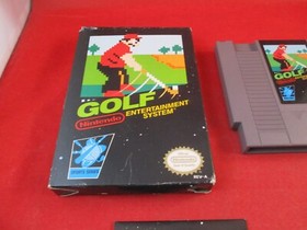 Golf (Nintendo NES) COMPLETE w/ Black Box manual game WORKS!