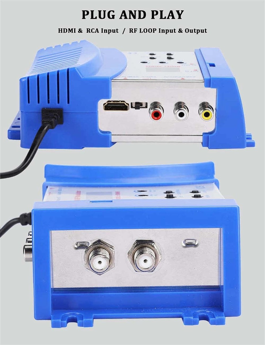 HDMI Modulator RF Converter RCA Coaxial Composite VHF UHF SDR