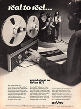 vtg 1970s REVOX B77 MAGAZINE PRINT AD Willi Studer Reel To Reel Tape Deck Pinup