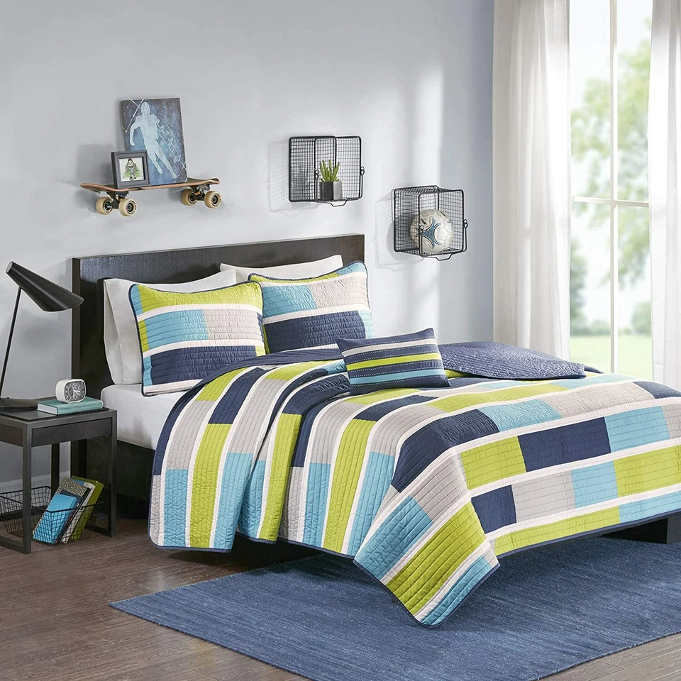 Mi Zone - MZ13-0570 - 4pc Coverlet Bedding Set - Full/Queen - Image 2 of 3