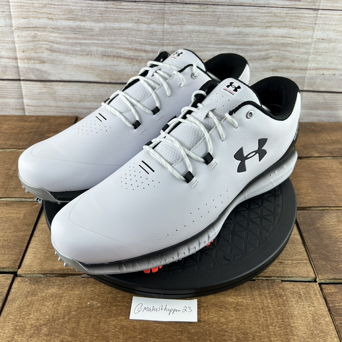 Under Armour HOVR Drive Gore Tex GTX White Golf Shoes 3022758-100