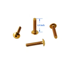 4PCS Stainless Steel Gold 1.0" Windshield Bolts for Harley 2015-2023 Road Glide 