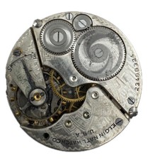Antique 16s 1921 Elgin 7 Jewel Mechanical Pocket Watch Movement 291 USA