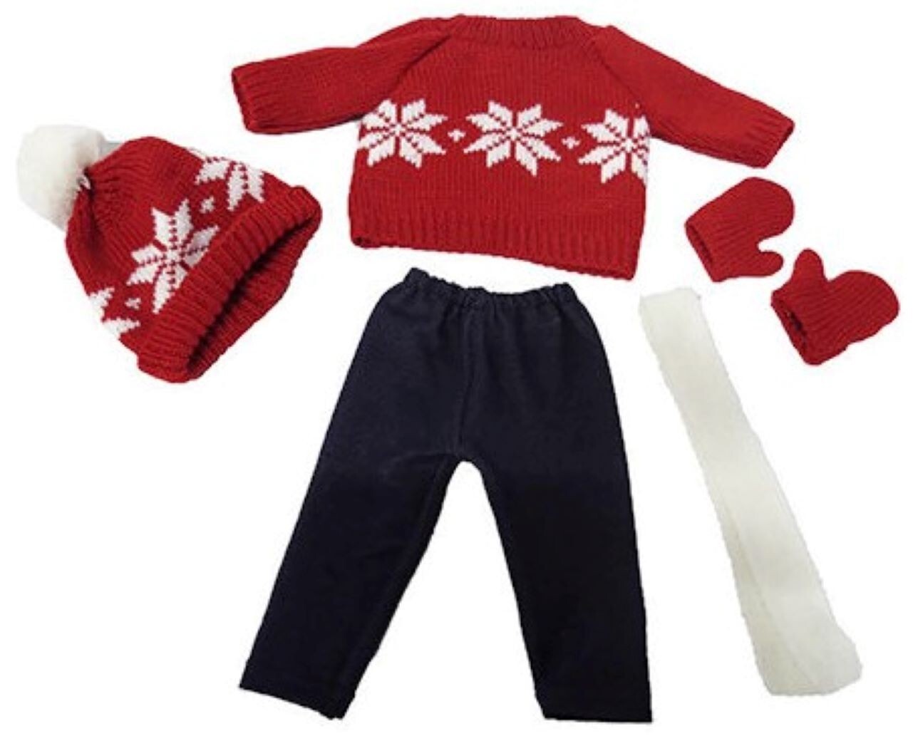5 piece Winter Legging Set for 18" Dolls Girl Clothes Christmas