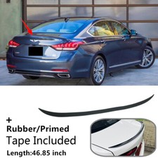 46.85 Fit For 2017-2020 Genesis G80 Rear Trunk Lip Spoiler Wing Universal Trim