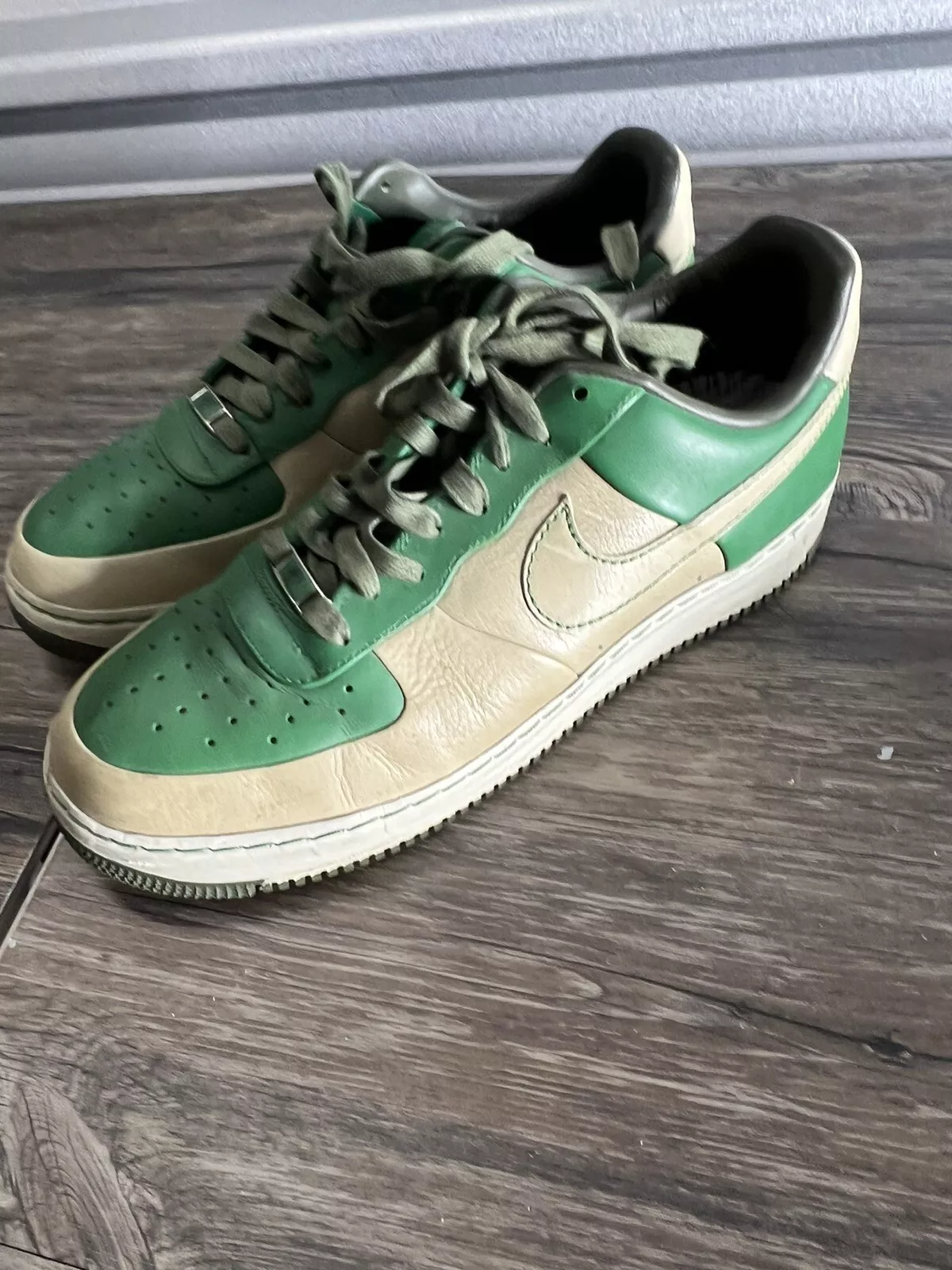 Chaussures rares Nike Air Force 1 vert suprême taille 12 316077 311