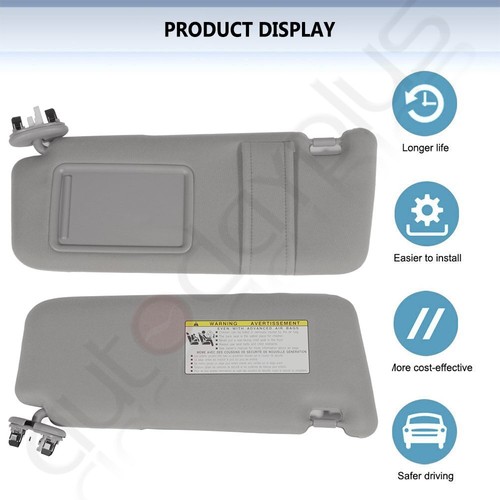 Sun Visor High Quality W/Lamp Left Side For NISSAN Altima 2013-2016 96401-3TA2A - Picture 5 of 12
