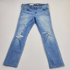Pilcro  The Letterpress STET Anthropologie Jeans Distressed Women Sz 28 Flare