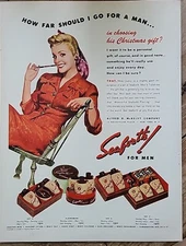 1943 Men's Seaforth Shaving Lotion Mug Talc Gift Sets vintage  ad