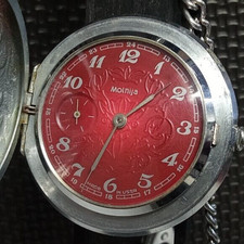 MOLNIJA 18 jewels USSR 1960's cal.3602 Pocket Watch RARE 