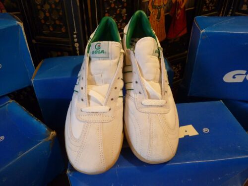 ENTRENADORES DE SQUASH GOLA DE COLECCIÓN RETRO RAROS Y SIN USAR ORIGINALES RETRO PRINCIPIOS DE LA DÉCADA DE 1990 TALLA 4 - Imagen 6 de 16